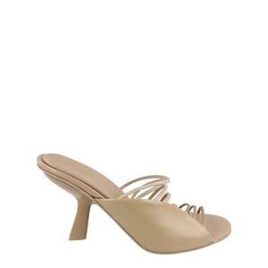 Ferragamo Altaire Strappy Mules Beige Womens